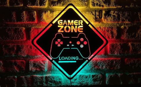 gaming zone schild led